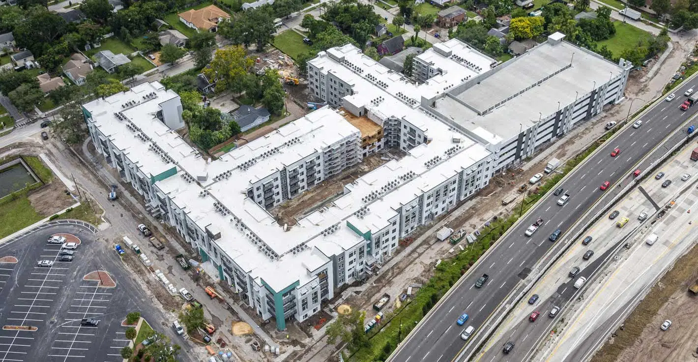 Commercial landscaping services at Trammel Crow properties in Winter Park, FL.