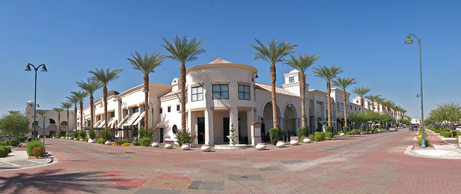 These businesses in The Villages, FL benefit from added curb appeal thanks to our professional landscaping services.